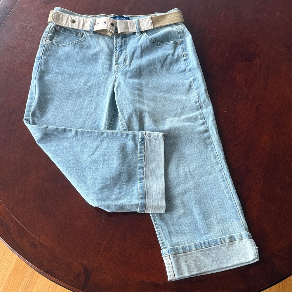 Bandolino Blu Light Blue Denim with Tan Belt